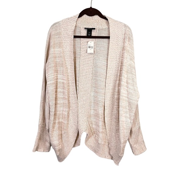 Lane Bryant Women's Tan Cotton Blend Open Front Cardigan Sweater Size 18/20 NWT - Picture 1 of 9
